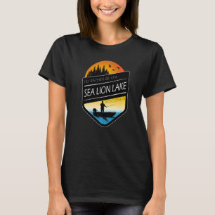 Camiseta Mejor Estaría En Sea Lion Lake Wisconsin Pescando