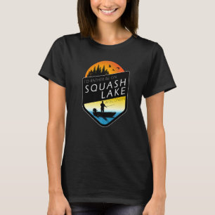Camiseta Mejor Estaría En Squash Lake Wisconsin Pescando