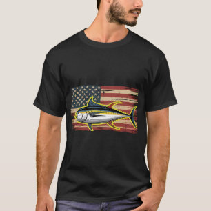 Camiseta Mejor Estaría Pescando Divertido, Bandera American