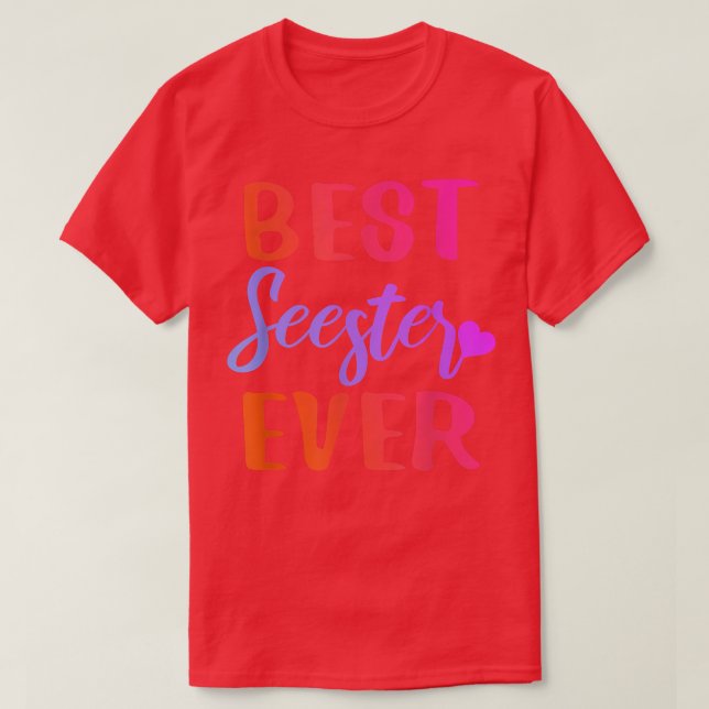 Camiseta Mejor Eversor Diseño Hermana Colorida Sis (Diseño del anverso)