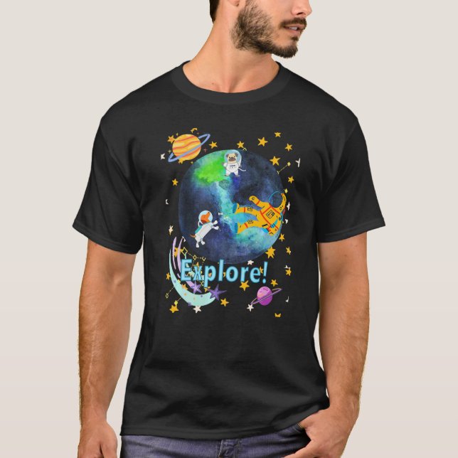 Camiseta Mejor Explora de ciencia de perros viejitos de Dac (Anverso)