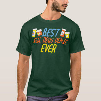 Camiseta Mejor Farmacéutico Comerciante de Medicamentos Leg