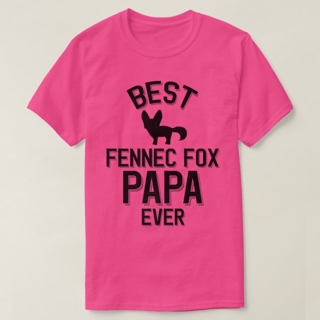 Camiseta Mejor Fennec Fo Papa Ever Premium 330 (Diseño del anverso)