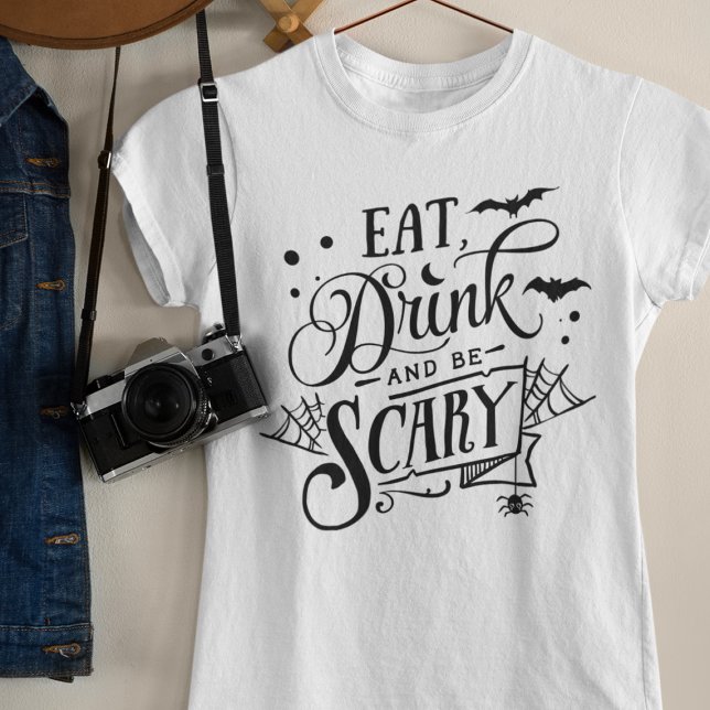Camiseta Mejor Fiesta de eslóganes de diverso gráfico de ca (Slogan halloween shirt. Foodie Shirt Party Halloween funny text shirt for halloween
)