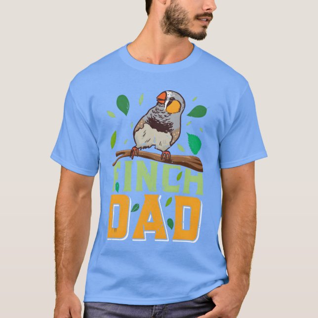 Camiseta Mejor Finch Dad del mundo encuentra a papá amante  (Anverso)