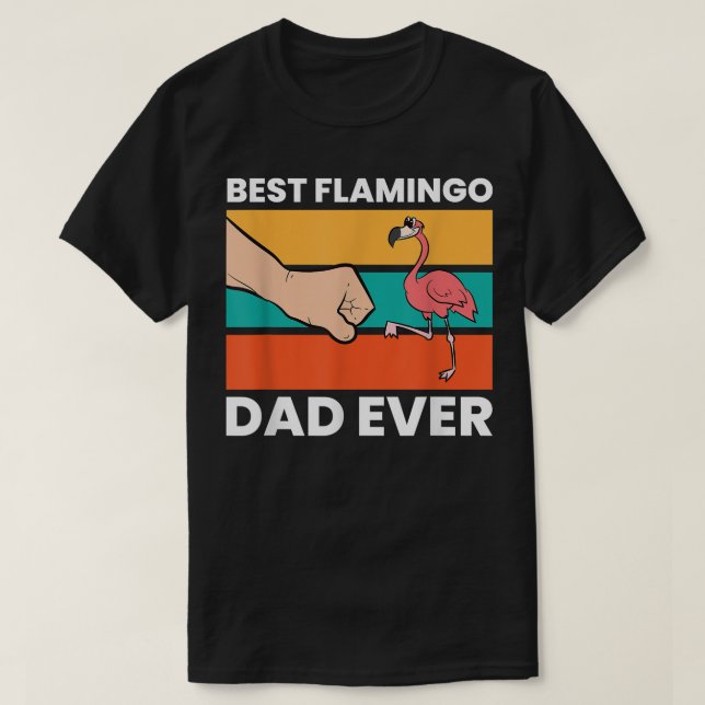 Camiseta Mejor Flamingo Dad Funny Flamingo (Diseño del anverso)