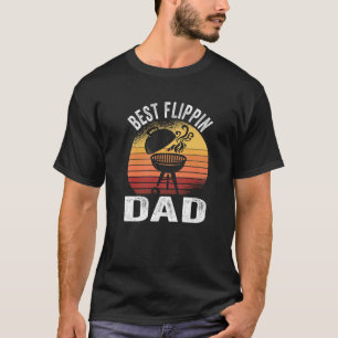 Camiseta Mejor Flippin Dad Barbecue Fumador Carne BBQ Grill