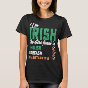Camiseta Mejor fluidez irlandesa en Smart St Patricks