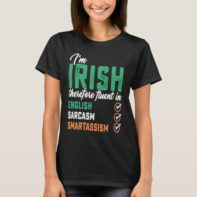 Camiseta Mejor fluidez irlandesa en Smart St Patricks (Anverso)