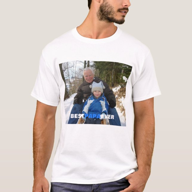 Camiseta Mejor foto-camiseta de PAPA jamás (Anverso)