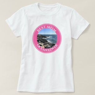Camiseta Mejor foto de mamá de los amantes del océano Atlán