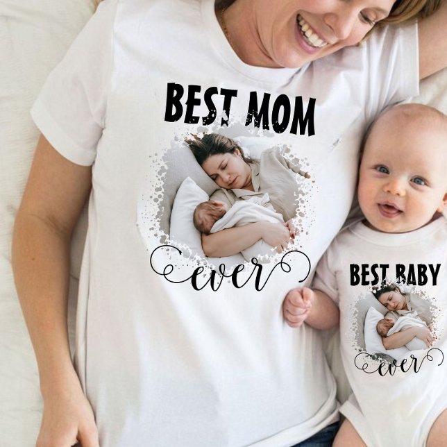Camiseta Mejor foto de mamá de todos los tiempos (Subido por el creador)