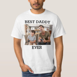 Camiseta Mejor foto de papá cree a su propio padre