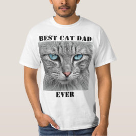 Camiseta Mejor foto de papá de gato cree su propio Mascota
