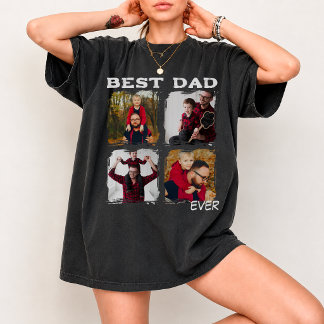 Camiseta Mejor foto de papá personalizada Día del Padre Vin