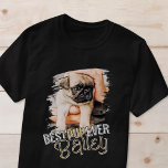 Camiseta Mejor foto de perro Mascota Grunge de Guay moderna<br><div class="desc">Este diseño moderno y lúdico se compone de tipografía divertida y añada una foto personalizado de su mascota.</div>