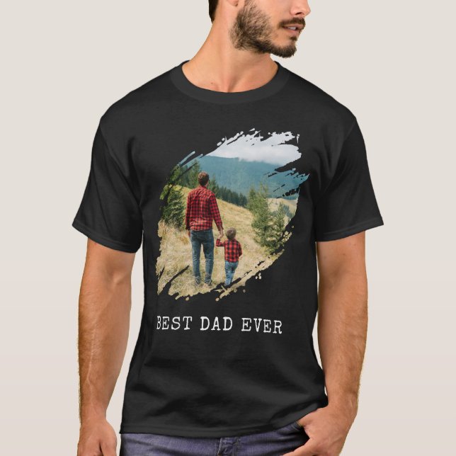 Camiseta Mejor foto de salto de pincel de papá (Anverso)