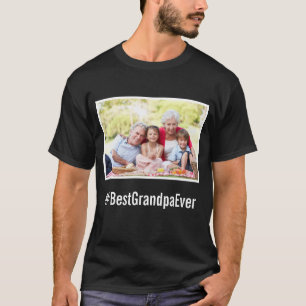 Camiseta Mejor foto del abuelo de la vida Personalizado Eti