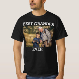 Camiseta Mejor foto del abuelo jamás Personalizado crea la 