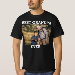 Camiseta Mejor foto del abuelo jamás Personalizado crea la 