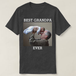 Camiseta Mejor foto del abuelo jamás Personalizado crea la 