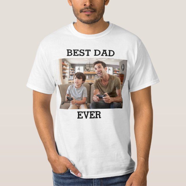 Camiseta Mejor foto del Personalizado de papá cree a su pro (Anverso)