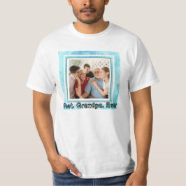 Camiseta Mejor foto del Personalizado del abuelo nunca