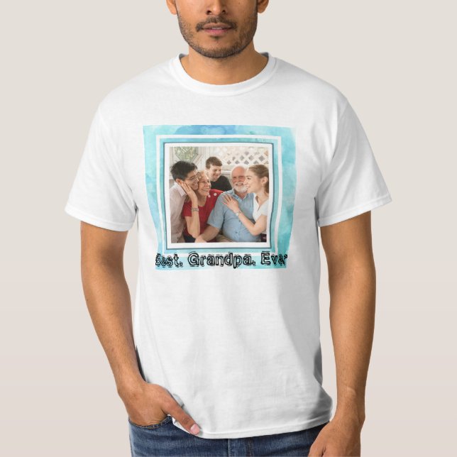 Camiseta Mejor foto del Personalizado del abuelo nunca (Anverso)