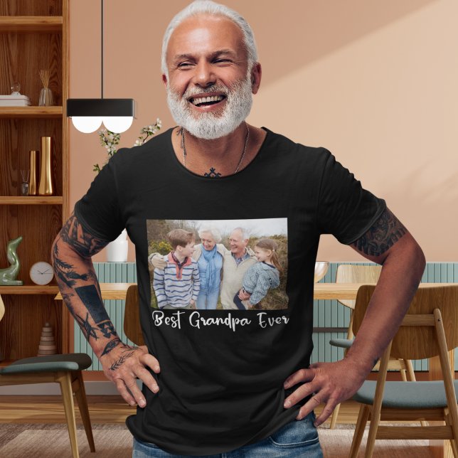 Camiseta Mejor Foto Familiar del Abuelo (Subido por el creador)