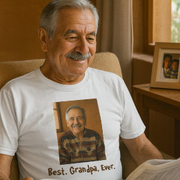 Camiseta Mejor foto familiar del abuelo