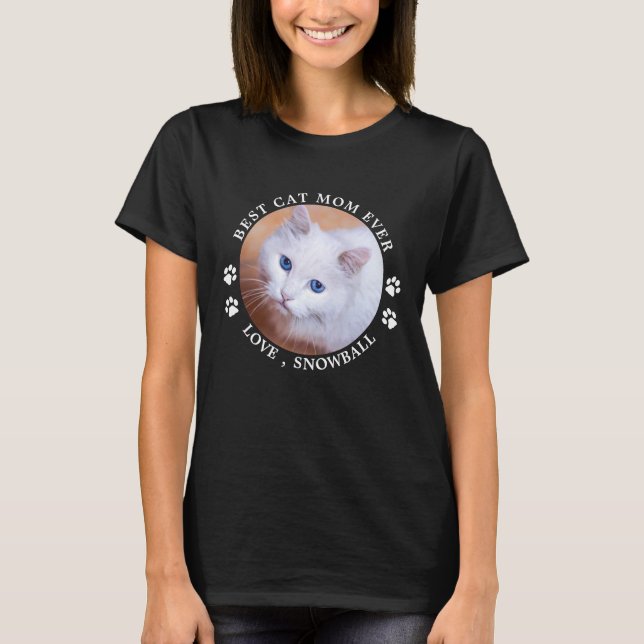 Camiseta Mejor foto Mascota personalizada de la mamá del ga (Anverso)