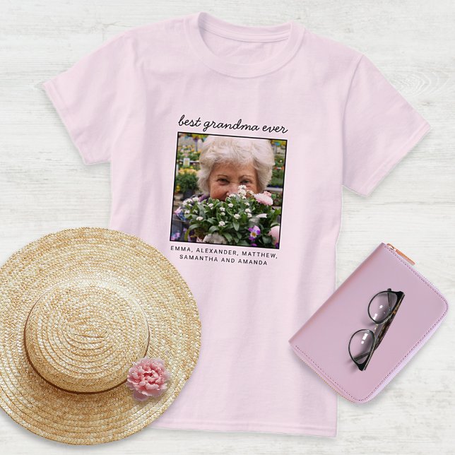 Camiseta Mejor foto personalizada de la mejor abuela de la  (Subido por el creador)