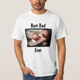 Camiseta Mejor foto personalizada de papá jamás