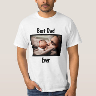 Camiseta Mejor foto personalizada de papá jamás