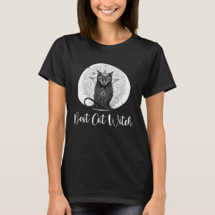 Camiseta Mejor Gato Bruja Gatos Negros Brujas Pentagrama