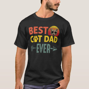 Camiseta Mejor Gato De Los Hombres Padre De Los Gatos Que E