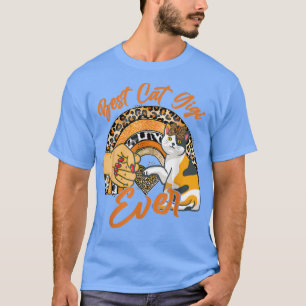 Camiseta Mejor Gato Gigi Divertido Cato Leopardo Arcoiris M