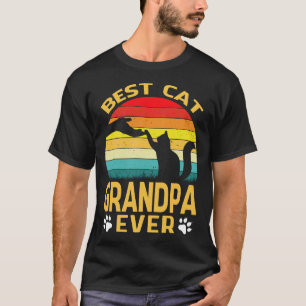 Camiseta Mejor Gato GRANDPA jamás Retro Vintage