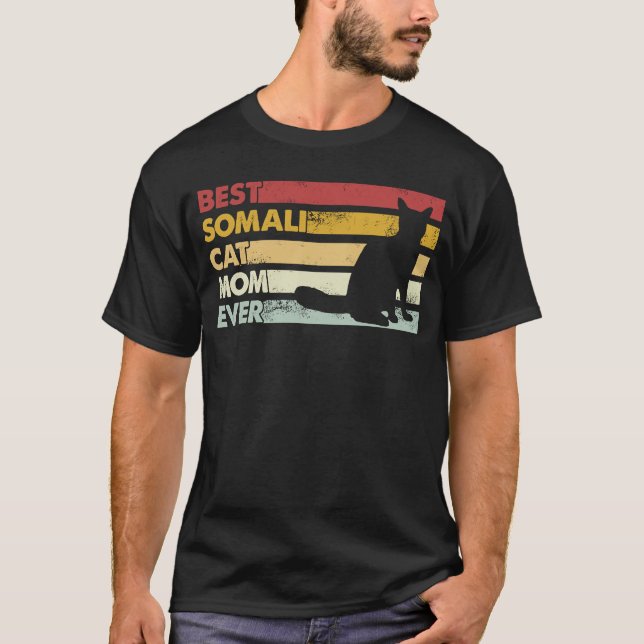 Camiseta Mejor Gato Mamá Jamás Madre Gato Somalí (Anverso)