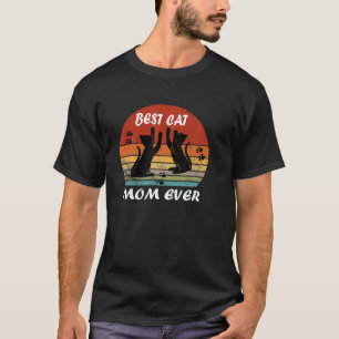 Camiseta Mejor Gato Mamá Nunca Vintage Cat Lover Guay Sungl