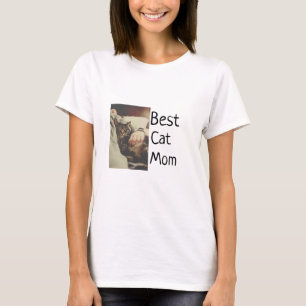 Camiseta Mejor gato mamá papá agregar plantilla de regalo d