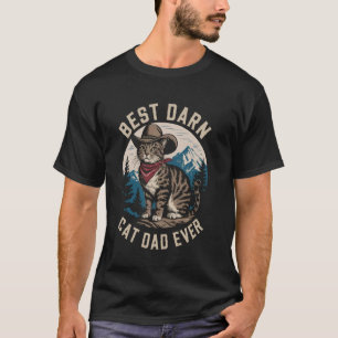 Camiseta Mejor gato papá del mundo Gato amante Divertido Dí