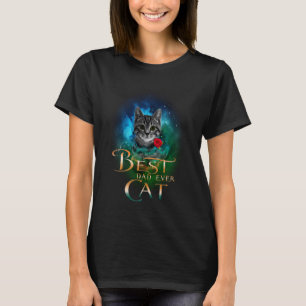 Camiseta Mejor gato papá divertido gatito Tabby gato para p