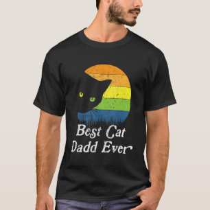 Camiseta Mejor Gato Papá Vintage Estilo 80 Ochenta Gato Dis