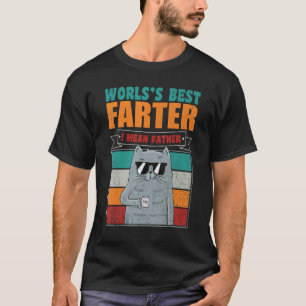 Camiseta Mejor Gato Retro Papá Mundos Mejor Más Tarde Quier