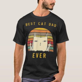 Camiseta Mejor Gato Retro Papá Nunca Gato Gato Amante Fundi