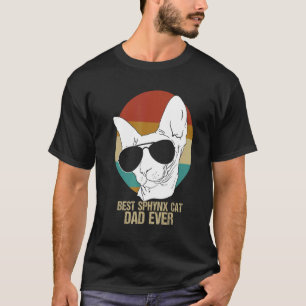 Camiseta Mejor Gato Sfinx Padre sin Cabello Padre Mp Mascul
