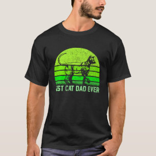 Camiseta Mejor gato sphynx papá vintage retro jamás Silueta