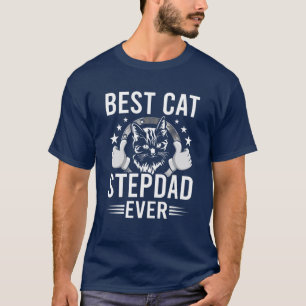 Camiseta Mejor Gato Stepdad Ever Cat Lovers Stepdad