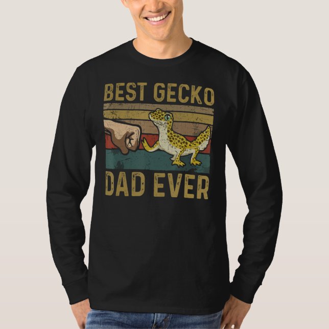 Camiseta Mejor Gecko Dad Ever Lizard Leopard Gecko (Anverso)